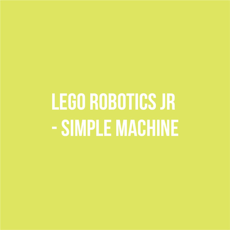 Lego robotics jr simple machine ccacc academy